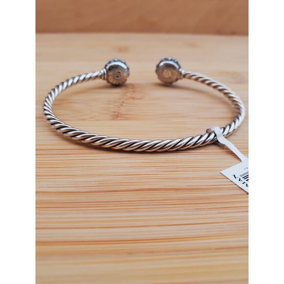 David Yurman Hematite Berries Station Cable Sterling Silver Bracelet – Medium - Picture 5 of 7